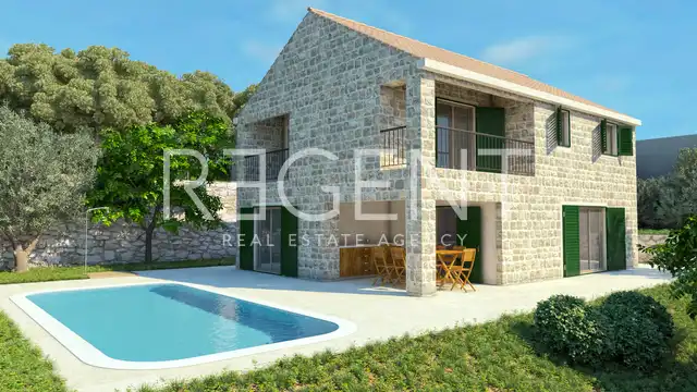 Brac, Bol - Building plot with a project for the construction of villas