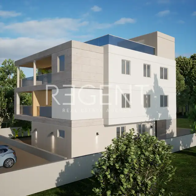 Zadar, Vir – Apartman sa krovnom terasom u centru Vira, 100 m od mora, 153 m2