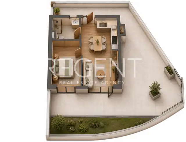 Split, Visoka - Penthouse s terasom u modernoj novogradnji