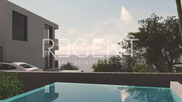 Omiš, Lokva Rogoznica - Moderná vila vo výstavbe s výhľadom na more 277 m2