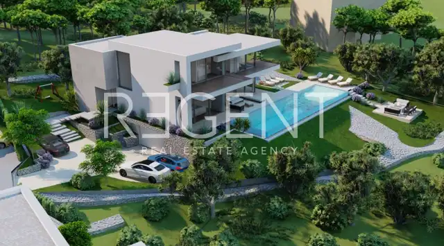 Trogir, Čiovo - Land with a project for a luxury villa