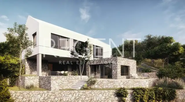 Brac, Farska - building plot with project 909m2