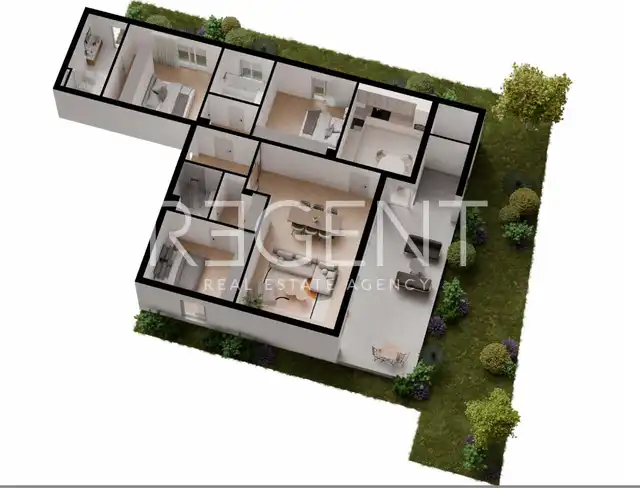 Spalato, Meje - Appartamento trilocale con terrazzo e giardino