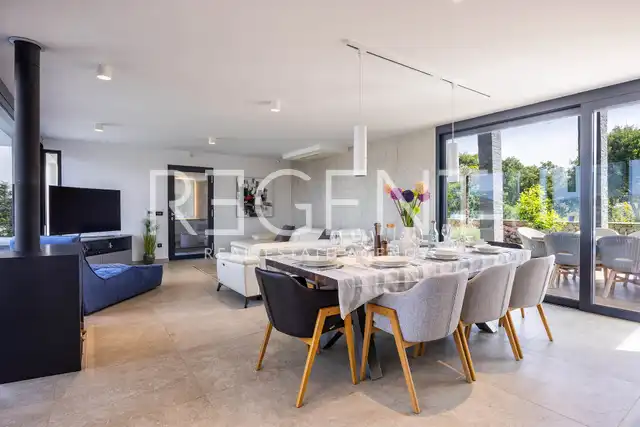 Krk, Linardići - Villa di lusso con vista mare, piscina a sfioro e sauna 350m2