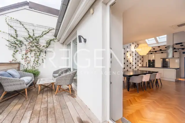 Zagreb, Gundulićeva – Authentique appartement en duplex avec terrasse