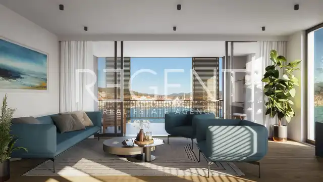 Korčula, Vela Luka - Exkluzívny byt vo výstavbe v prvom rade pri mori 118 m2