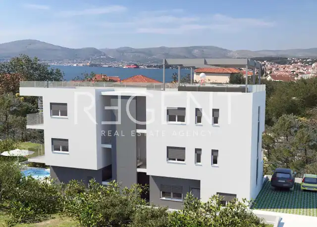 Trogir, Čiovo - Dvojizbový byt NOVÁ STAVBA 58 m2