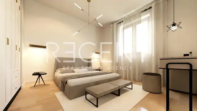 Stan 85,39 m², tri spavaće sobe, vrt, prvi red do mora – Mandre, Pag