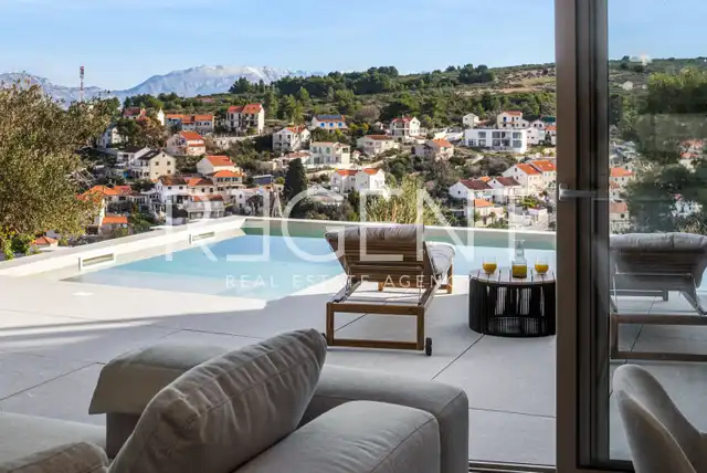 Brač, Splitska - Haus mit Meerblick