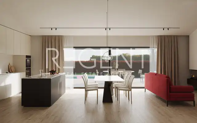 Istrien, Žminj - Modernes ebenerdiges Haus mit Pool 106 m2