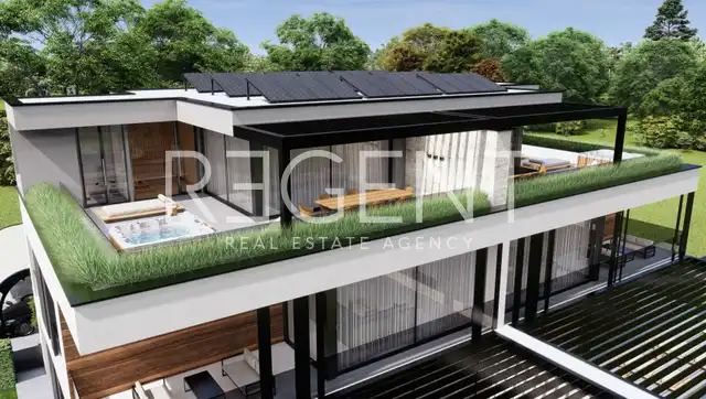 Istra, Vabriga - Luksuzni trosoban stan s krovnom terasom 117 m2