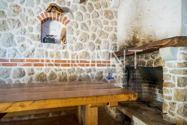 Dubrovnik, Zaton - Maison en pierre avec court de tennis et oliveraie