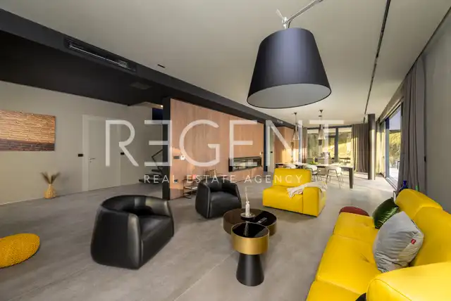 Istra, Oprtalj - Luxusná dizajnérska vila 682 m2 novostavba