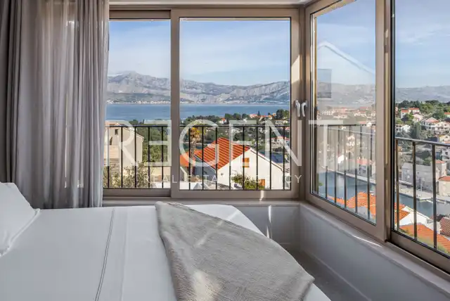 Brač, Splitska - Haus mit Meerblick