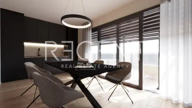 Brač, Postira – penthouse S3 avec terrasse sur le toit, garage et vue
