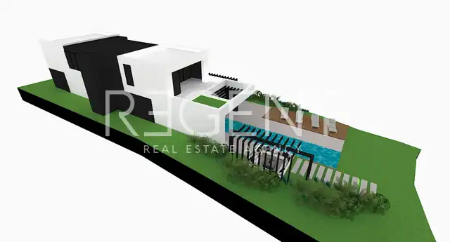 Korčula - građevinsko zemljište s projektom