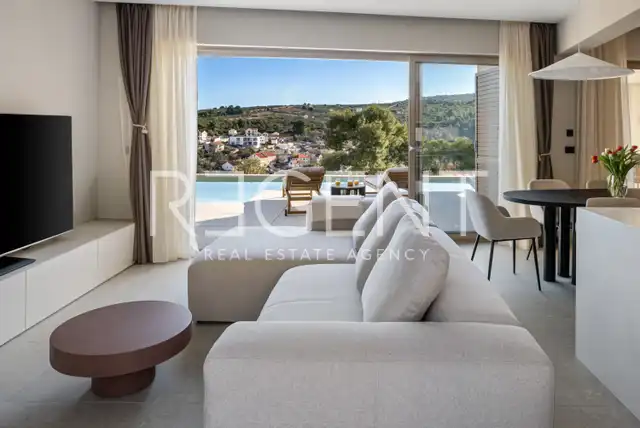 Brač, Splitska - Haus mit Meerblick