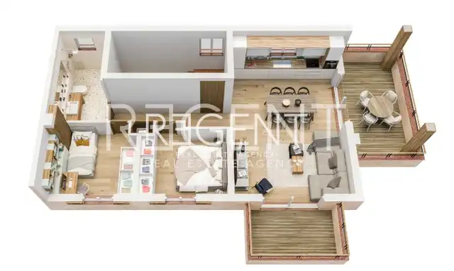 Istria, Umag - Moderný trojizbový byt v komplexe dvoch obytných budov 72,42 m2 – Novostavba