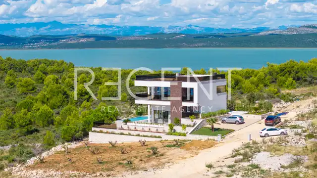 Pakoštane, Drage - Villa, infinity bazen, rooftop, pogled na more