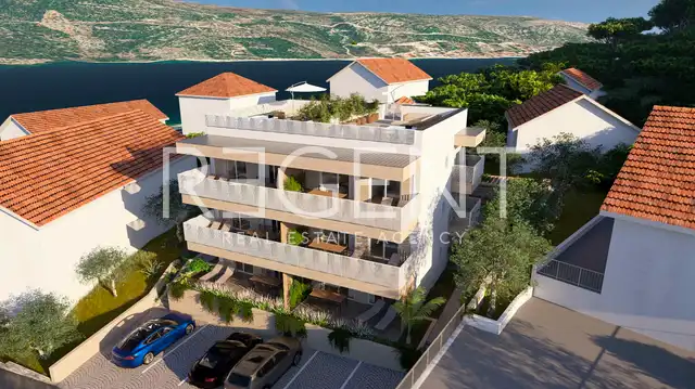 Marina, Poljica - Appartement de deux chambres avec terrasse dans un immeuble moderne de construction récente.