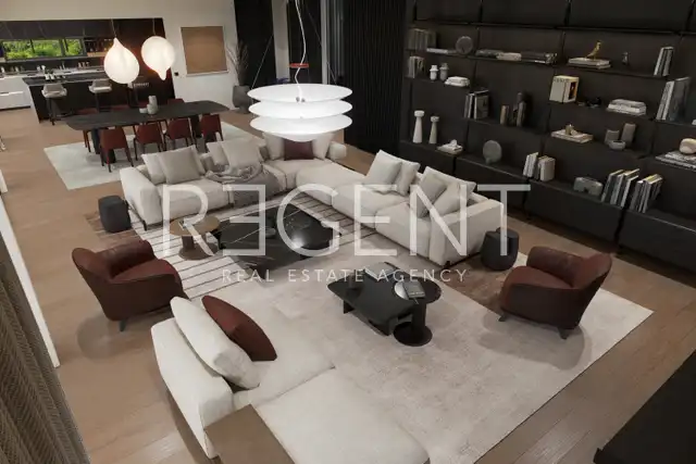 Истра, Каштелир - Вилла 450 м², винный погреб, велнес, гараж