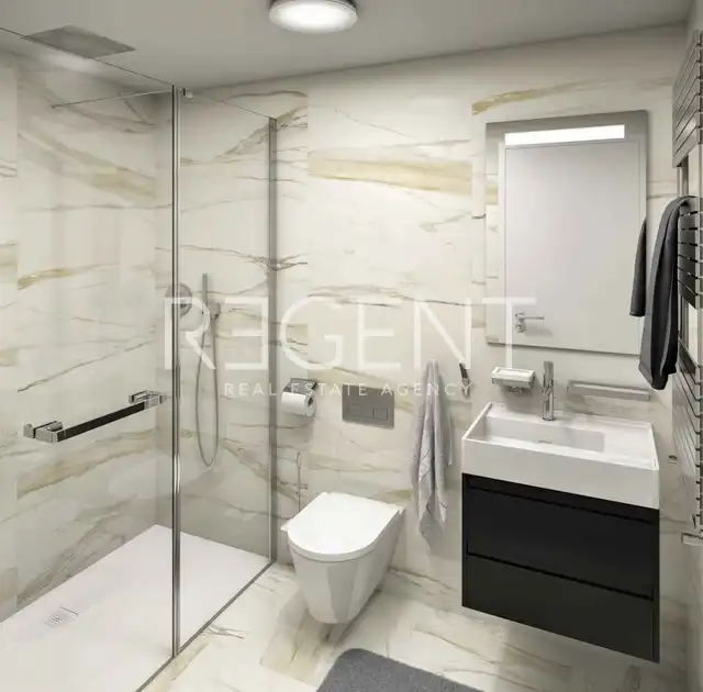 Zagreb, Ribnjak - Luxurious two-room apartment in the city center, first rental, new building