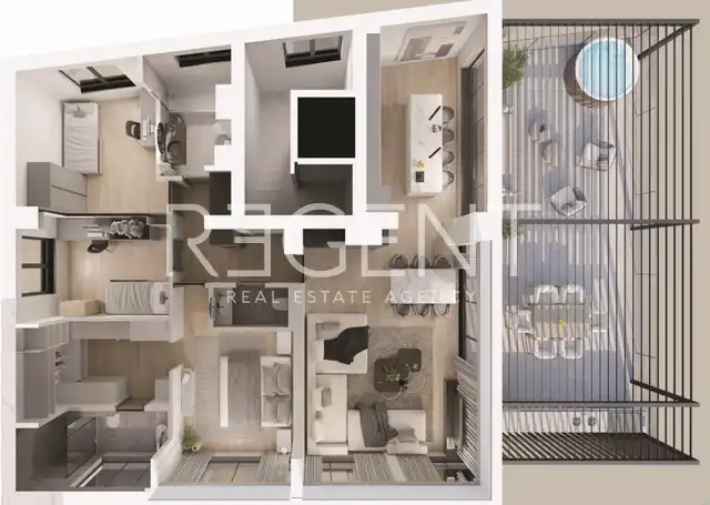 Zagreb, Maksimir - Razkošen penthouse 113 m2