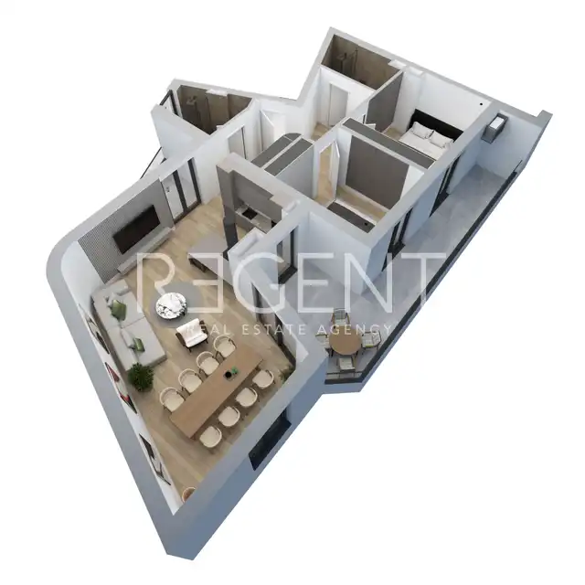 Umag – Wohnung 120,75 m², 3 Zimmer, Neubau, Meeresnähe