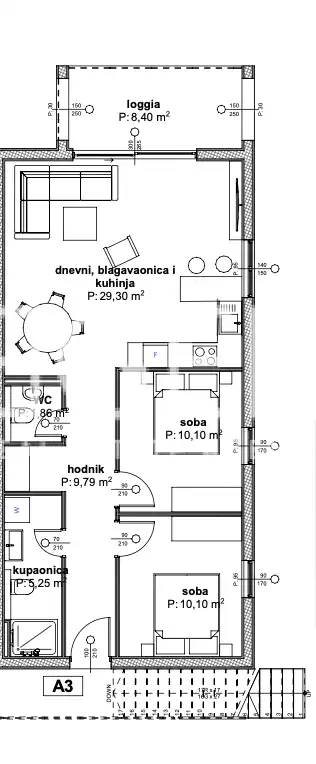 RE85241PŮDORYS BYTU