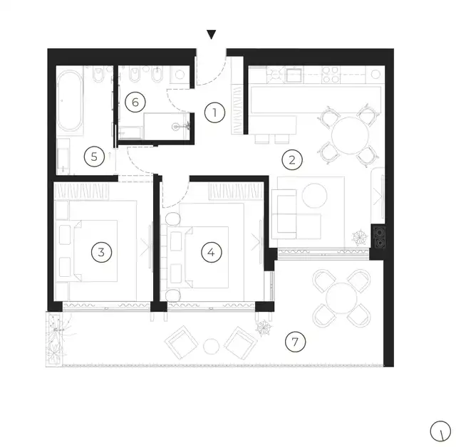 RE527411Apartment floor plan