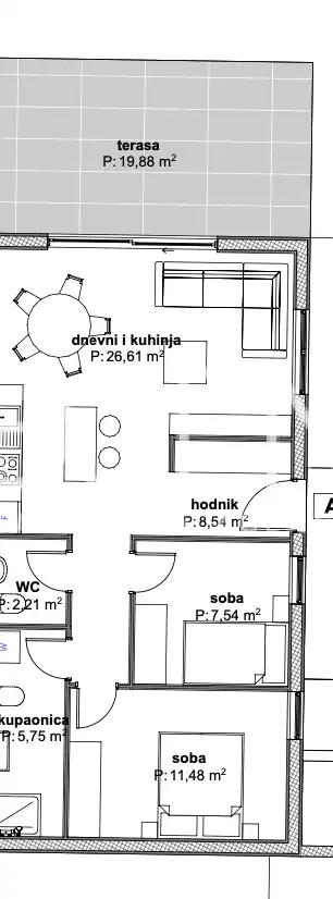 RE85446PŮDORYS BYTU
