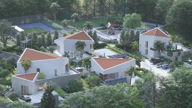 Krk, Malinska - Ville di lusso in fila