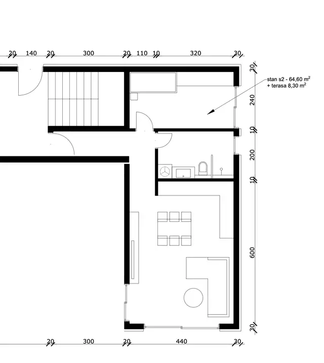 RE200610Plan - Budynek B - S2