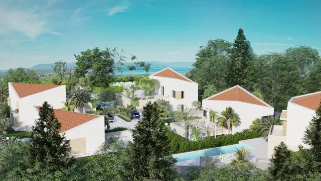 Krk, Malinska - Ville di lusso in fila