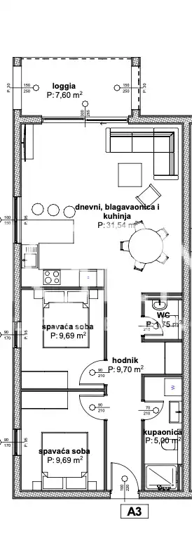RE82090PŮDORYS BYTU