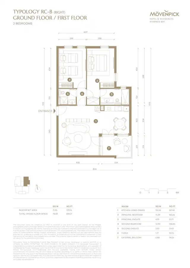 RE187628Tlocrt apartmana