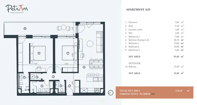 RE229147Půdorys apartmánu A25