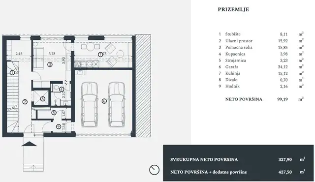 RE850787Tlocrt prizemlja