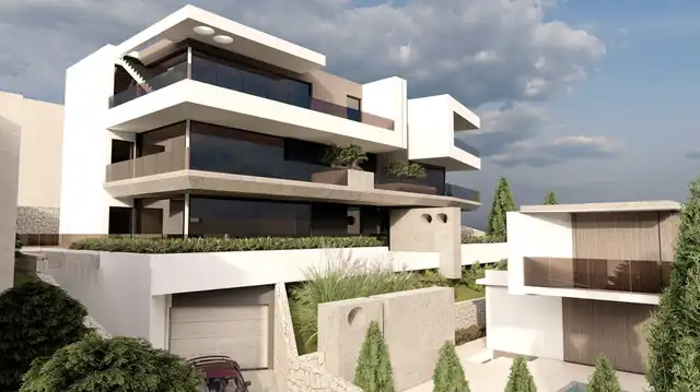 Opatija, Ičići – Neubau mit 6 Wohnungen und einem separaten Haus mit Pool