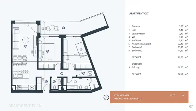 RE506415Tlocrt apartmana