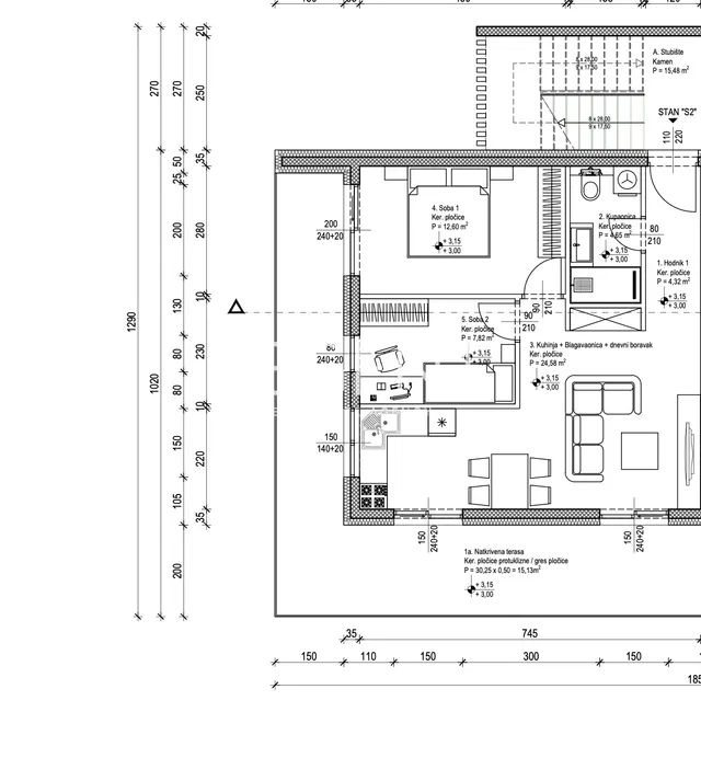 RE53221Planimetria dell'appartamento