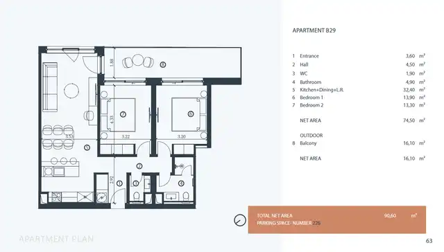 RE775783Tlocrt apartmana B29