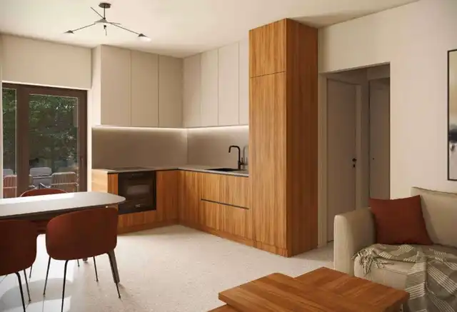 Omišalj, Krk – Neubau mit 4 Zweizimmerwohnungen, Abstellräumen und 2 Parkplätzen