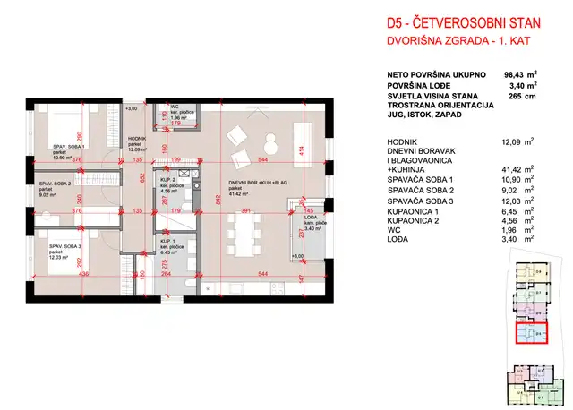 RE407845Půdorys bytu