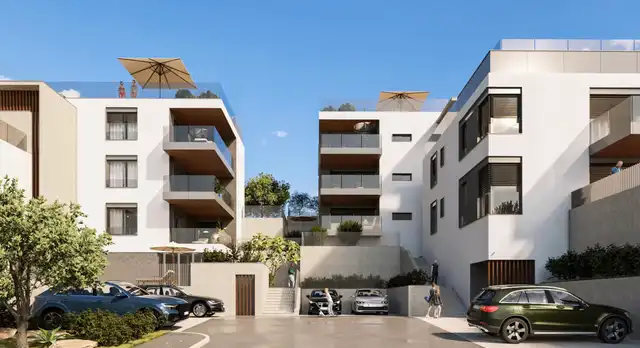Primošten – nuova costruzione, 10 appartamenti e 2 ville, 100 m dal mare