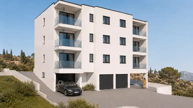 Stan 53 m², Makarska, širi centar - 1 SS, pogled na more