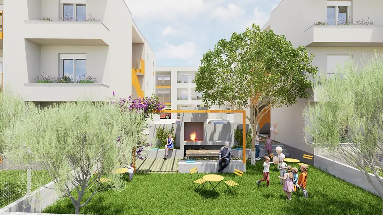 Kaštel Kambelovac – Trzypokojowe mieszkanie z tarasem, nowy budynek 81 m²