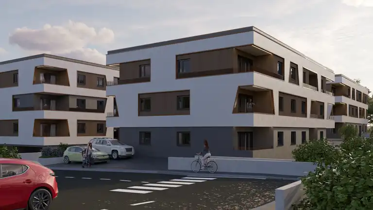 Istrie, Poreč - Luxueux appartement de deux chambres dans un immeuble neuf exclusif.