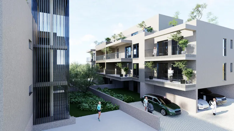 Trogir – Dvoupokojový byt blízko centra s balkonem 72 m2, novostavba