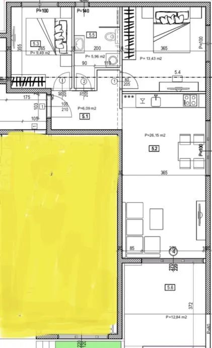 Trogir, Seget Donji – Zwei-Zimmer-Wohnung mit Loggia 75 m2, Neubau